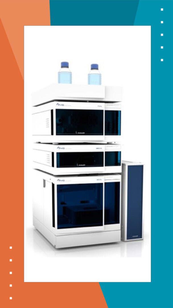 HPLC system with frame background