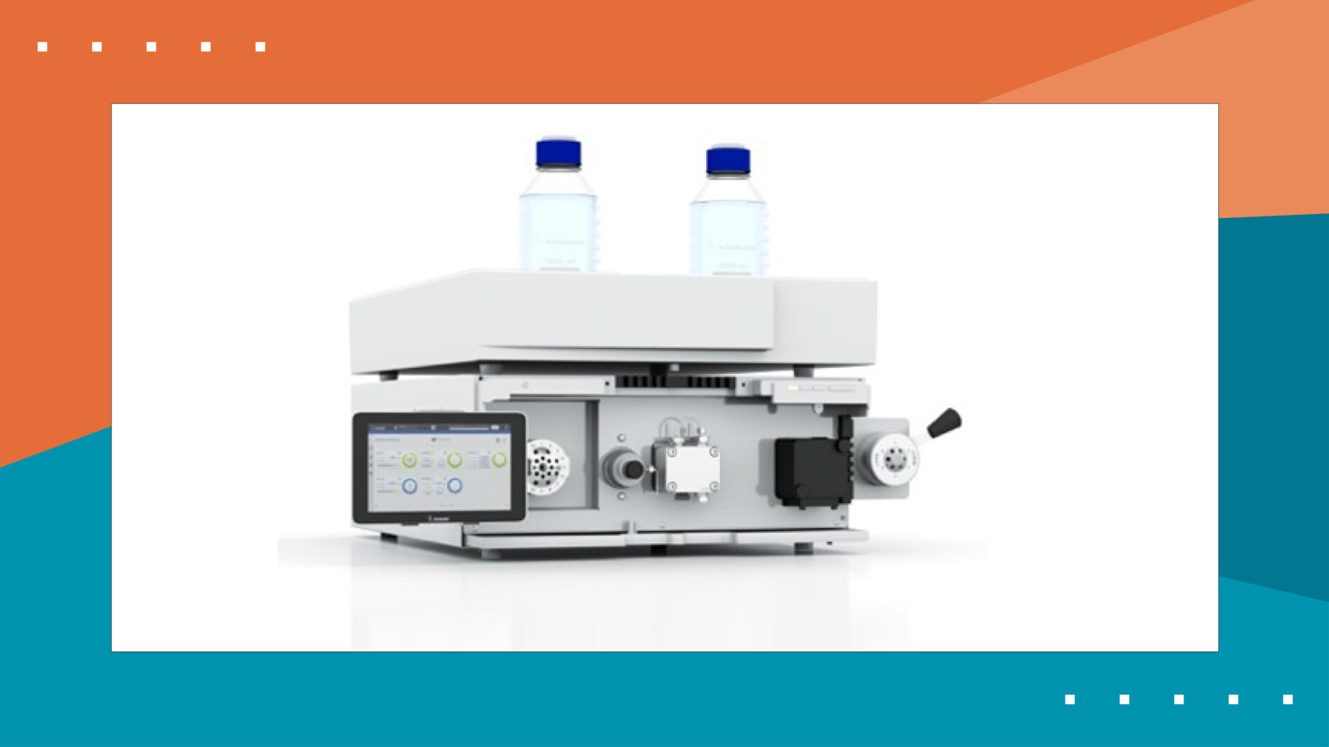 Mini HPLC with frame background